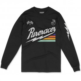 тениска,мъжки,тениски,дамски,тениски,pure,racer,thunder,glory,1,long,sleeve,t,shirt,black,(black)
