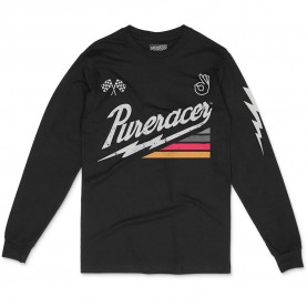 тениска,мъжки,тениски,дамски,тениски,pure,racer,thunder,glory,3,long,sleeve,t,shirt,black,(black)