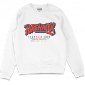 Блуза Pure racer The Speed Shop sweatshirt - White (White) блуза,мъжки,пуловери,pure,racer,the,speed,shop,sweatshirt,white,(white)