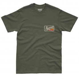 Тениска Pure racer Thunder Stripes Logo short sleeve T-shirt - Green (Khaki) тениска,мъжки,тениски,дамски,тениски,pure,racer,thunder,stripes,logo,short,sleeve,t,shirt,green,(khaki)