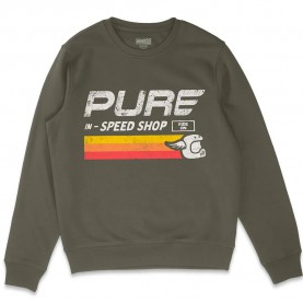 Блуза Pure racer Tri Stripe sweatshirt - Green (Khaki) блуза,мъжки,пуловери,pure,racer,tri,stripe,sweatshirt,green,(khaki)