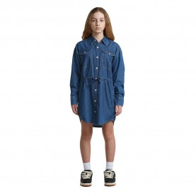 Рокля G-Star D29790-01 long sleeve short dress - Blue (Mid Used) рокля,дамски,поли,и,рокли,g,star,d29790,01,long,sleeve,short,dress,blue,(mid,used)