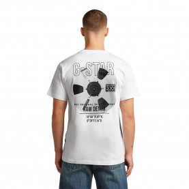 Тениска G-Star D30301-C784 short sleeve T-shirt - White (White) тениска,мъжки,тениски,дамски,тениски,g,star,d30301,c784,short,sleeve,t,shirt,white,(white)
