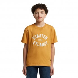 Тениска G-Star Nifous D29754-01 short sleeve T-shirt - Yellow (Saffron) тениска,мъжки,тениски,дамски,тениски,g,star,nifous,d29754,01,short,sleeve,t,shirt,yellow,(saffron)