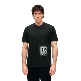 Тениска Karl lagerfeld jeans B3M17029 short sleeve T-shirt - Black (Black) тениска,мъжки,тениски,дамски,тениски,karl,lagerfeld,jeans,b3m17029,short,sleeve,t,shirt,black,(black)