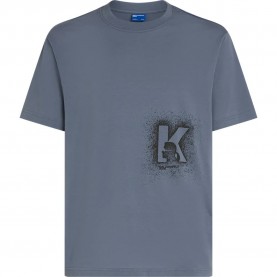 Тениска Karl lagerfeld jeans B3M17029 short sleeve T-shirt - Blue (Grisaille) тениска,мъжки,тениски,дамски,тениски,karl,lagerfeld,jeans,b3m17029,short,sleeve,t,shirt,blue,(grisaille)