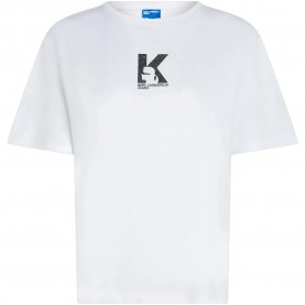 Тениска Karl lagerfeld jeans B3W17018 short sleeve T-shirt - White (White) тениска,мъжки,тениски,дамски,тениски,karl,lagerfeld,jeans,b3w17018,short,sleeve,t,shirt,white,(white)