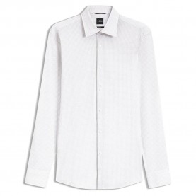 Риза с дълъг ръкав BOSS Hank 10278633 long sleeve shirt - White (Open Beige) риза,с,дълъг,ръкав,дамски,ризи,мъжки,ризи,boss,hank,10278633,long,sleeve,shirt,white,(open,beige)