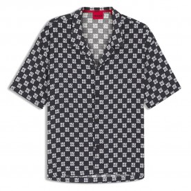 риза,с,къс,ръкав,дамски,ризи,мъжки,ризи,hugo,beach,relaxed,short,sleeve,shirt,blue,(navy)