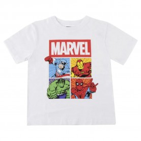 Тениска Marvel Marvel short sleeve T-shirt - White (White) тениска,мъжки,тениски,дамски,тениски,marvel,marvel,short,sleeve,t,shirt,white,(white)