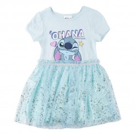Рокля Stitch Stitch short sleeve dress - Blue (Light Blue) рокля,дамски,поли,и,рокли,stitch,stitch,short,sleeve,dress,blue,(light,blue)