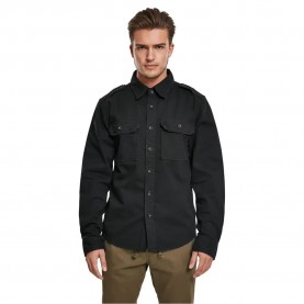 риза,с,дълъг,ръкав,дамски,ризи,мъжки,ризи,build,your,brand,vintage,long,sleeve,shirt,black,(black)
