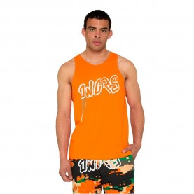 Тениска Dangerous dngrs Vibrancy sleeveless T-shirt - Orange (Orange) тениска,мъжки,тениски,дамски,тениски,dangerous,dngrs,vibrancy,sleeveless,t,shirt,orange,(orange)