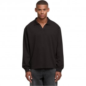 Тениска Def Collar long sleeve T-shirt - Black (Jet Black) тениска,мъжки,тениски,дамски,тениски,def,collar,long,sleeve,t,shirt,black,(jet,black)