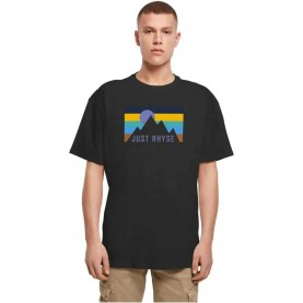 Тениска Just rhyse Mountain Side short sleeve T-shirt - Black (Black) тениска,мъжки,тениски,дамски,тениски,just,rhyse,mountain,side,short,sleeve,t,shirt,black,(black)
