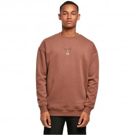 Блуза Merchcode Christmas Cute Deer sweatshirt - Brown (Bark) блуза,мъжки,пуловери,merchcode,christmas,cute,deer,sweatshirt,brown,(bark)