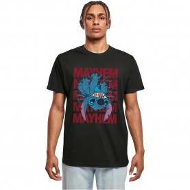 Тениска Merchcode Lilo & Stitch Mayhem short sleeve T-shirt - Black (Black) тениска,мъжки,тениски,дамски,тениски,merchcode,lilo,&,stitch,mayhem,short,sleeve,t,shirt,black,(black)