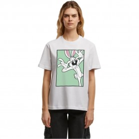 Тениска Merchcode Looney Tunes Bugs Bunny Funny Face short sleeve T-shirt - White (White) тениска,мъжки,тениски,дамски,тениски,merchcode,looney,tunes,bugs,bunny,funny,face,short,sleeve,t,shirt,white,(white)