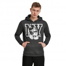 Суичър Merchcode Mickey Ny hoodie - Black (Charcoal) суичър,мъжки,пуловери,merchcode,mickey,ny,hoodie,black,(charcoal)