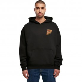 Суичър Merchcode Pizza Comic Ultra Heavy hoodie - Black (Black) суичър,мъжки,пуловери,merchcode,pizza,comic,ultra,heavy,hoodie,black,(black)