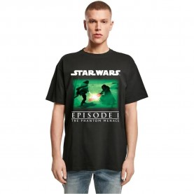 тениска,мъжки,тениски,дамски,тениски,merchcode,star,wars,quaigon,vs,darth,maul,short,sleeve,t,shirt,black,(black)