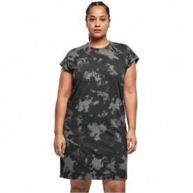 рокля,дамски,поли,и,рокли,urban,classics,bleached,short,sleeve,short,dress,black,(black,grey)
