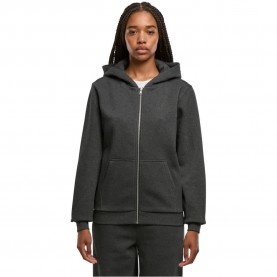 блуза,дамски,блузи,urban,classics,fluffy,full,zip,sweatshirt,grey,(charcoal)