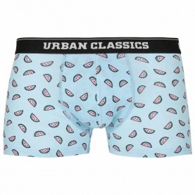 Боксерки Urban classics TB3979 boxers 2 units - Blue (Melon Aop / Charcoal / Black) боксерки,мъжко,бельо,urban,classics,tb3979,boxers,2,units,blue,(melon,aop,charcoal,black)