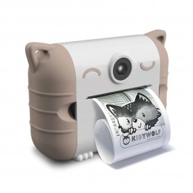 Kidywolf 418123 instant camera - Silver (Peach) други,аксесоари,kidywolf,418123,instant,camera,silver,(peach)