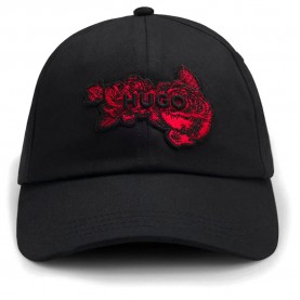 Шапка HUGO Mett-Biker 10269331 cap - Black (Black) шапка,всички,шапки,hugo,mett,biker,10269331,cap,black,(black)