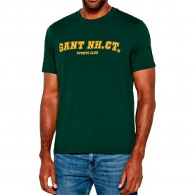 Тениска Gant 2003345 Graphic short sleeve T-shirt - Green (Forest Green) тениска,мъжки,тениски,дамски,тениски,gant,2003345,graphic,short,sleeve,t,shirt,green,(forest,green)