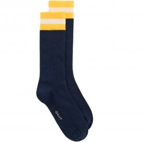 Чорапи Gant 9960354 Stripe Rib socks - Blue (Classic Blue) чорапи,мъжки,чорапи,дамски,чорапи,gant,9960354,stripe,rib,socks,blue,(classic,blue)