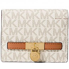 портфейли,и,портмонета,michael,kors,hamilton,moderne,small,woman,wallet,white,(vanilla,acorn)