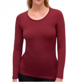 Ysabel mora 70002 long sleeve base layer - Red (Cabernet Red) дамско,бельо,дамски,бикини,и,танкини,ysabel,mora,70002,long,sleeve,base,layer,red,(cabernet,red)