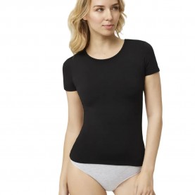 дамско,бельо,дамски,бикини,и,танкини,ysabel,mora,70004,short,sleeve,base,layer,black,(black)