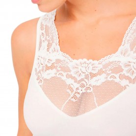 Ysabel mora 70006 sleeveless base layer - White (Cava) дамско,бельо,дамски,бикини,и,танкини,ysabel,mora,70006,sleeveless,base,layer,white,(cava)