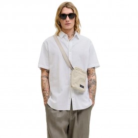 Риза с къс ръкав Jack & jones Summer Linen short sleeve shirt - White (White) риза,с,къс,ръкав,дамски,ризи,мъжки,ризи,jack,&,jones,summer,linen,short,sleeve,shirt,white,(white)