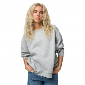 Блуза Pieces Chilli Loose Fit sweatshirt - Grey (Light Grey Melange) блуза,дамски,блузи,pieces,chilli,loose,fit,sweatshirt,grey,(light,grey,melange)