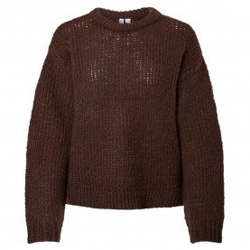 Блуза Pieces Dorthea sweater - Brown (Hot Fudge / Melange) блуза,мъжки,пуловери,дамски,пуловери,pieces,dorthea,sweater,brown,(hot,fudge,melange)