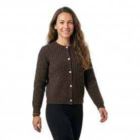 Жилетка Pieces Silly cardigan - Brown (Hot Fudge / Melange) жилетка,мъжки,пуловери,дамски,пуловери,pieces,silly,cardigan,brown,(hot,fudge,melange)