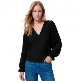 Pieces Tiffany long sleeve blouse - Black (Black) дамски,блузи,pieces,tiffany,long,sleeve,blouse,black,(black)