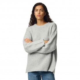 Блуза Pieces Tina sweater - Grey (Light Grey Melange) блуза,мъжки,пуловери,дамски,пуловери,pieces,tina,sweater,grey,(light,grey,melange)