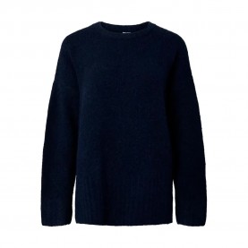 Блуза Pieces Tina sweater - Blue (Maritime Blue / Melange) блуза,мъжки,пуловери,дамски,пуловери,pieces,tina,sweater,blue,(maritime,blue,melange)
