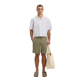 къси,панталони,мъжки,панталони,дамски,панталони,selected,leroy,linen,regular,fit,shorts,green,(vetiver)