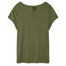 Тениска Vero moda Ava Plain short sleeve T-shirt - Green (Sphagnum) тениска,мъжки,тениски,дамски,тениски,vero,moda,ava,plain,short,sleeve,t,shirt,green,(sphagnum)