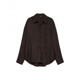 Риза с дълъг ръкав Vero moda Melaney Queeny long sleeve shirt - Brown (Chocolate Torte) риза,с,дълъг,ръкав,дамски,ризи,мъжки,ризи,vero,moda,melaney,queeny,long,sleeve,shirt,brown,(chocolate,torte)