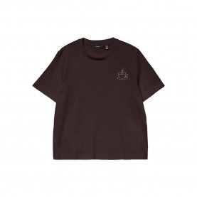 Тениска Vero moda Sara Mette short sleeve T-shirt - Brown (Chocolate Torte / Pumice Stone Coffee Cup) тениска,мъжки,тениски,дамски,тениски,vero,moda,sara,mette,short,sleeve,t,shirt,brown,(chocolate,torte,pumice,stone,coffee,cup)