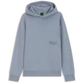 Суичър BOSS 10280170 hoodie - Grey (Dark Grey) суичър,мъжки,пуловери,boss,10280170,hoodie,grey,(dark,grey)