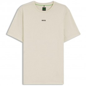 Тениска BOSS Active 10280182 short sleeve T-shirt - Beige (Light Beige) тениска,мъжки,тениски,дамски,тениски,boss,active,10280182,short,sleeve,t,shirt,beige,(light,beige)