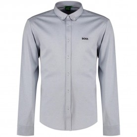 Риза с дълъг ръкав BOSS Motion 10263169 GREEN long sleeve shirt - Grey (Dark Grey) риза,с,дълъг,ръкав,дамски,ризи,мъжки,ризи,boss,motion,10263169,green,long,sleeve,shirt,grey,(dark,grey)